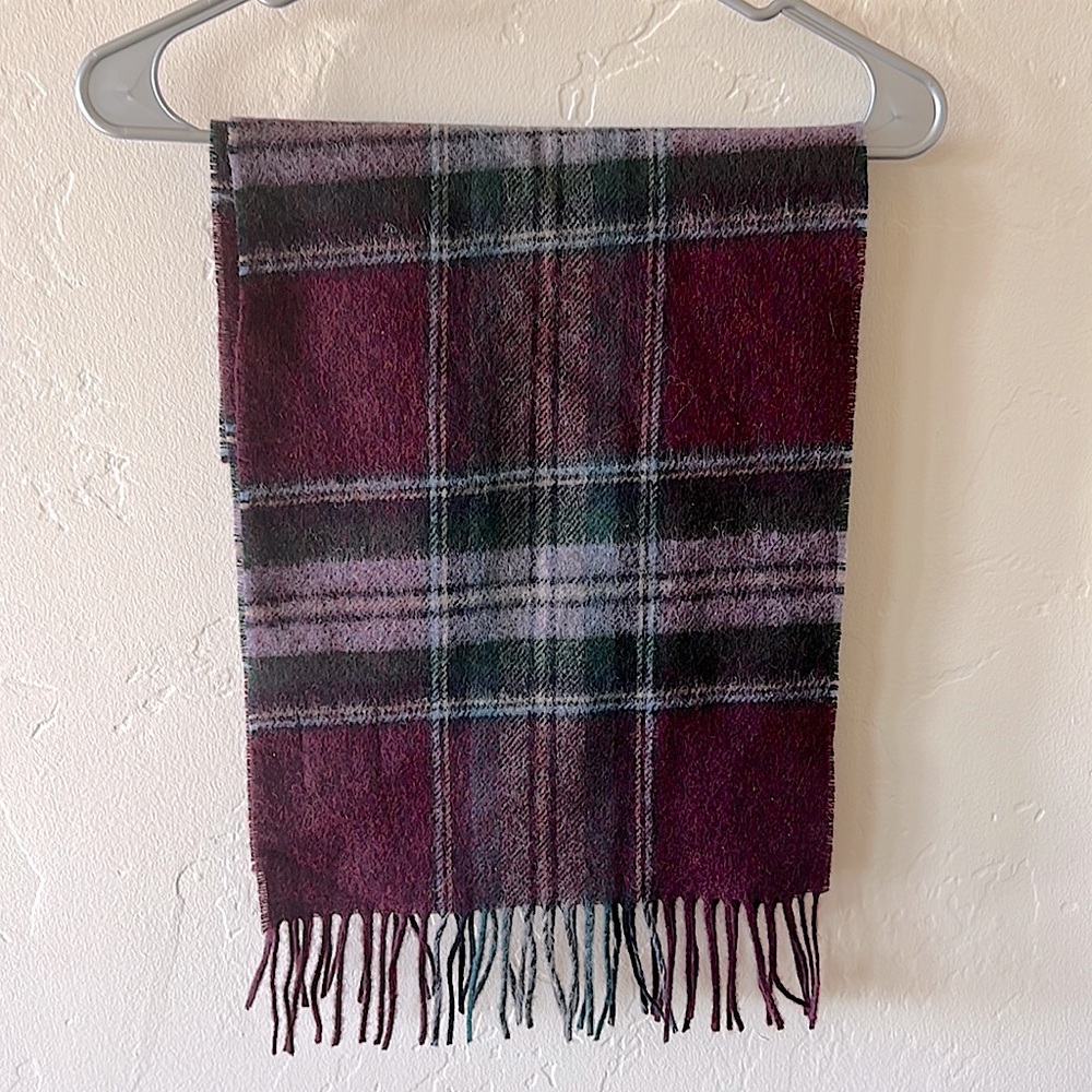 **SOLD on Mercari** J. Crew pure merino wool plaid scarf